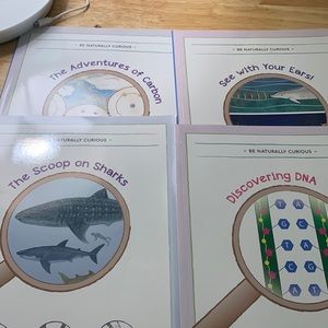 Be Naturally Curious Book set homeschool 4 books